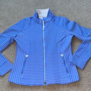 Zero restriction full zip lightweight jacket